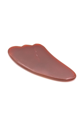 014 Hakiki Doğal Kırmızı Akik Taşı Gua Sha Yüz Bakımı