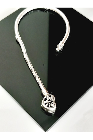 Gümüş Hayat Ağacı Famıly Pan Uyumlu Charm Kadın Bileklik