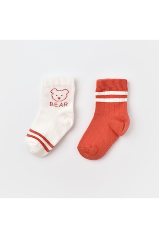 Biorganic Bear 2'li Bebek Çorabı - 68408