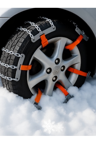 Yeni Araç Kar Zinciri Araba Kış Zinciri 6 Adet Takmatik Zincir Özel Tasarım Zincir S