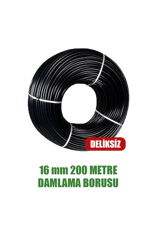 16 Mm Damlama Borusu 200 Metre Deliksiz Damla Sulama Hortumu Sulama Sistemi