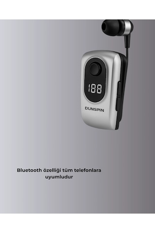 Mey İthalat Kablosuz Bluetooth 5.2 Kulaklık Titreşimli Uyarı Ve Uzun Pil Ömrü