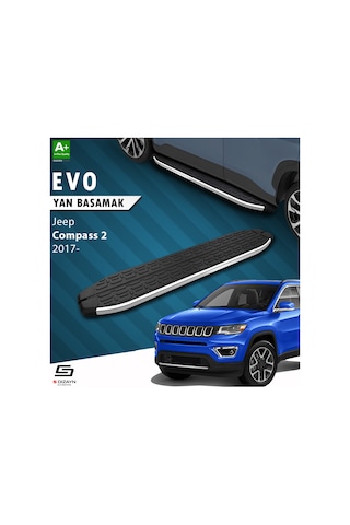 S-dizayn Jeep Compass 2 Evo Krom Yan Basamak 173 Cm 2017 Üzeri