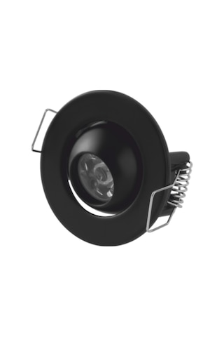 5 Adet Cata Ct 5268 Ufo Yıldız 1.5w Sıva Altı Led Spot Siyah Kasa Gün Işığı 3200k