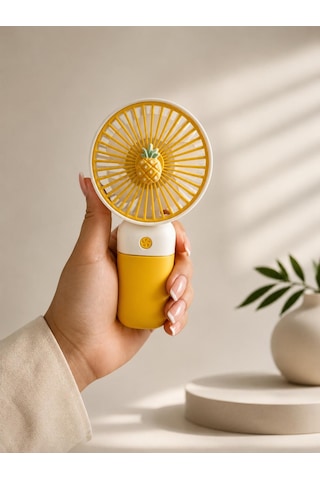 Mini Usb Şarjlı El Vantilatörü - Taşınabilir 3 Kademeli El Fanı 15 Cm