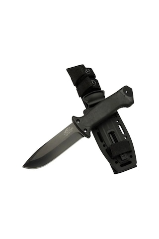 Tiger Tactical Htm 3321 A Siyah Outdoor / Survival Bıçak 27cm - Kauçuk Sap, Kılıflı, Kutulu