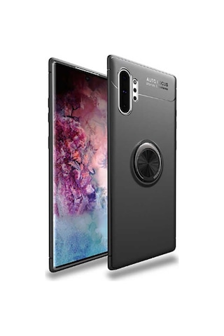 Samsung Galaxy Uyumlu Note 10 Plus Kilif Yüzüklü Tam Korumali Silikon 417329310