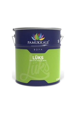 Pamukkale Lüks Parlak Sentetik Yağlı Boya 15 Lt Metalik Gri Ral 9006