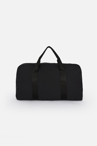 İcone Bag Kadın & Erkek Spor Çantası, Paraşüt Kumaş Önü Cepli Unisex Spor Fitness Gym Çantası - Siyah