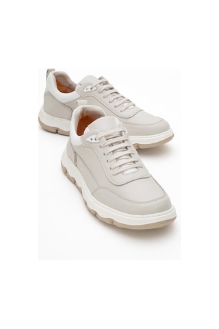 Dericlub Erkek Rahat Taban Comfort Casual Ayakkabı Gerçek Deri Fr 252290 Bej