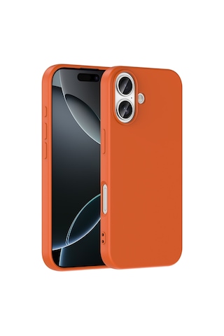 Apple Uyumlu iPhone 17 Kılıf Kadife Iç Yüzey Yumuşak Dokulu Kamera Korumalı Ince Silikon Kapak Mara Siyah