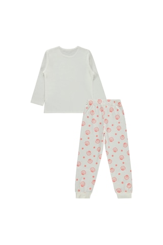 Deniz Kabuğu Desenli 6-9 Yaş Pijama Takımı - Beyaz 9-10 Yaş Beyaz