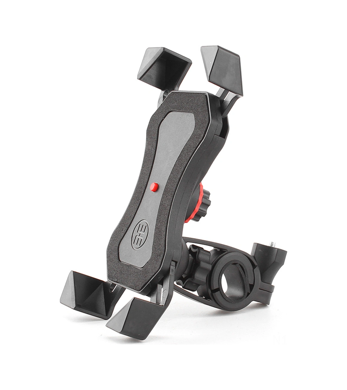 Yunboo Bisiklet Telefon Tutucu, Elektrikli Araçlar İçin Dayanıklı Abs Malzeme, Dört Tırnaklı Koruma, Navigasyon Ve Şarj Kolaylığı Sağlar Siyah
