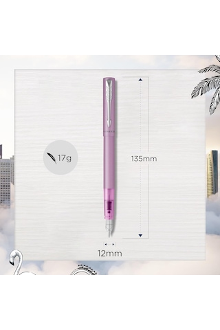 Parker Vector Xl Mat Dolma Kalem, Lila, M, Mavi Diğer