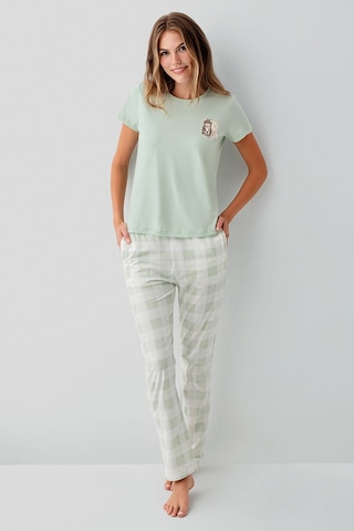 Rolypoly Kadın Yeşil Pijama Takım Rp3808-s-v2 Yeşil