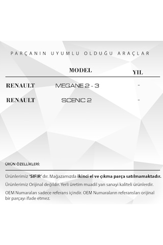 Megane 2 Megane 3 Scenic 2 için Sunroof Bademi Tıkırtı  10