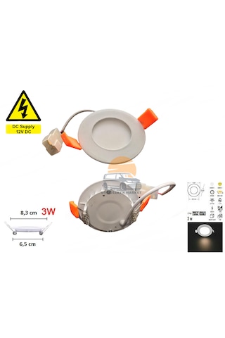 12 Volt 3 W Led Spot Lamba