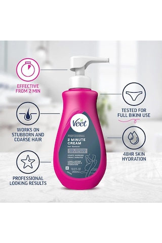 Veet Professional 2 Dakikada Tüm Vücut Tüy Dökücü Krem 400 ML + Spatula