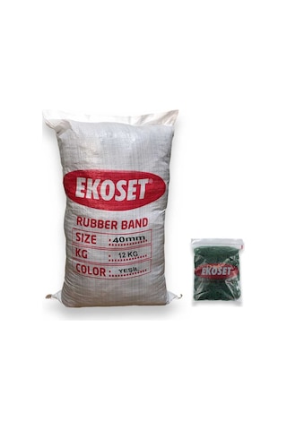 Toptan Yeşil Toka Lastiği 12 Kg