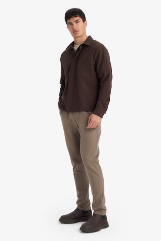 Defacto Poplin Gömlek G6253ax25wnbn337 Kahve-bn337