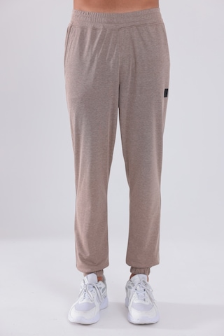 Rowinger Premium Merserize Kumaş Logolu Lastikli Paça Jogger Erkek Eşofman Altı Camel A.kahve