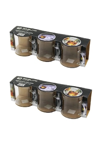 6'lı Borosilikat Kupa Nescafe,latte,filtre Kahve,süt,bitki Çayı