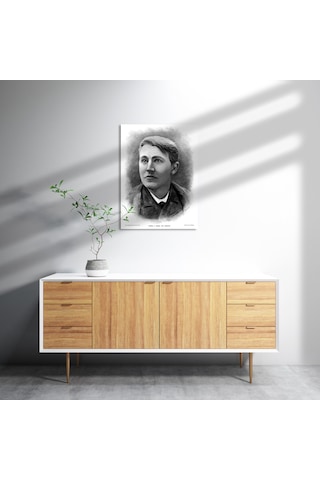 Cakasepetim Amerikalı Mucit Ve İşadamı Thomas Alva Edison Portresi Ahşap Mdf Tablo