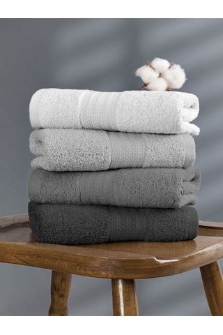 Gri Rainbow Havlu Seti Gri