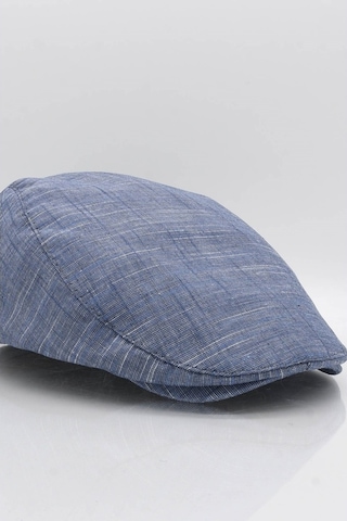Külah Erkek Lacivert Kasket Keten Yazlık Flat Cap Şapka Lacivert-Standart