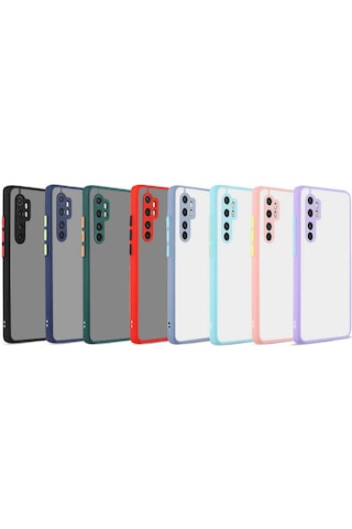Xiaomi Mi Note 10 Lite Kılıf Zore Hux Kapak Mor