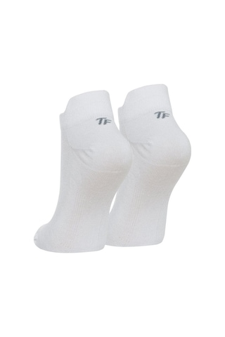 Thermoform Bambu 3'Lü Unisex Patik Çorap Beyaz Lacivert - Siyah