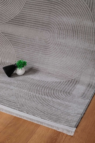 Voyage %100 Akrilik Yumuşak Dokulu Halı Kilim Salon Mutfak Koridor Yolluk Dokuma Makine Halısı Ac-414 Gri