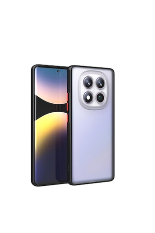 Xiaomi Redmi Note 14 Pro 4g Kılıf Mat Renkli Tuşlu Silikon Koruma
