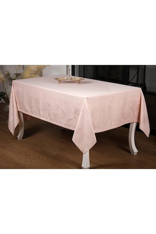 Çınar Lüx Jakar Bambu Kumaş Pudra Masa Örtüsü 160x320 Cm - 1059 Çok Renkli