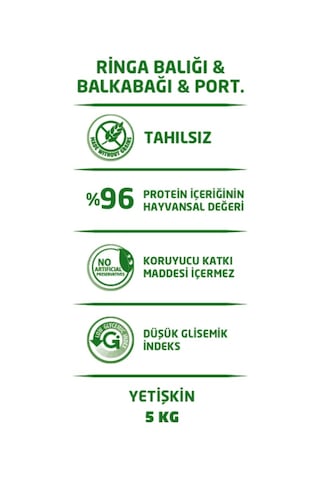 N&D Ocean Tahılsız Ringa Balıklı Bal Kabaklı ve Portakallı Yetişkin Kedi Maması 5 KG
