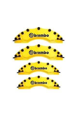 Kia Rio Uyumlu Brembo Sarı Kaliper Kapağı 4 Parça Ön Arka Set
