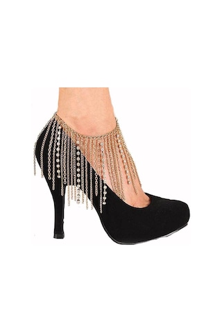 Homyl Zincir Ayak Bileği Halhal Plaj Takısı Yapay Elmas 5361701 Çok Renkli