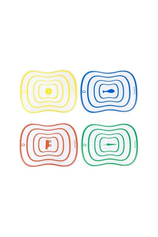 Nouvelle 4 Adet Esnek Kesme Tahtası Seti, 40x30 Cm 160531251 Gri