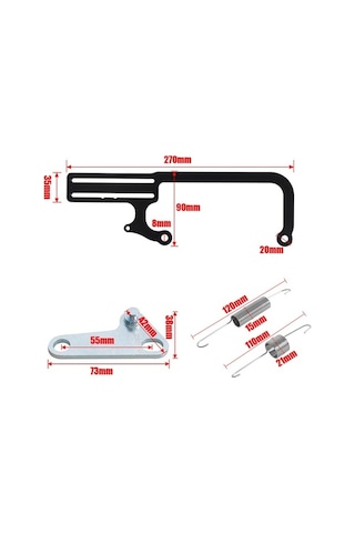 Pazly Gm700r4 Gaz Kelebeği Kablo Montaj Braketi - Alüminyum, Siyah, Optimal Montaj Seti