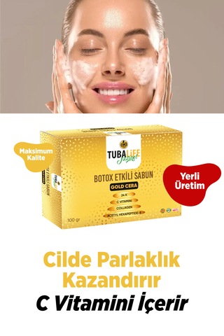 Tubalife Altın Parçacıklı Kırışıklık Karşıtı Sabun 100 G