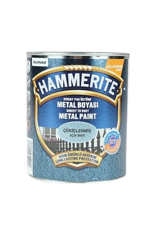 Hammerite Pas Üstü Metal Boyası Çekiçlenmiş Açık Mavi 2,5Lt