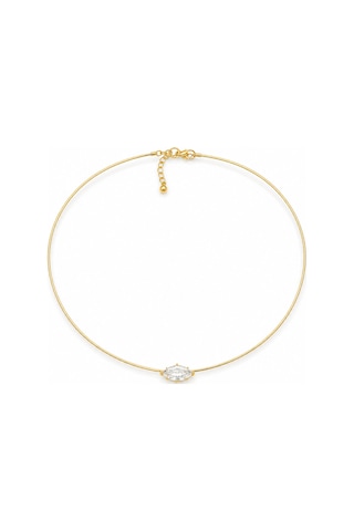Éclat Collection Sirius Gold Markiz Taşlı Çelik Choker Kolye Altın Altın