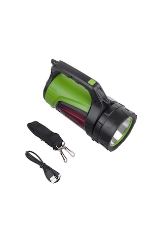 Powermaster Şarjlı Ledli Uzun Menzilli Kamp Tipi Işıldak Fener Js-881b Diğer