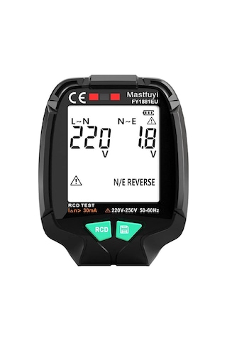 Powermaster 30v - 250v Tam Ekran Soket Test Cihazı Pm-20400