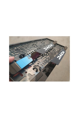Dacıa Takmatik Mat Pleksi Plakalık 2 Adet Ön Arka Takım 3d Kabartmalı - 660145139