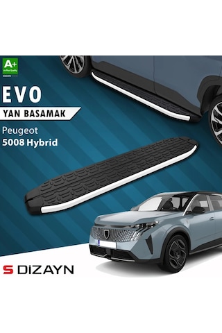 S-dizayn Peugeot 5008 3 Hybrid Evo Aluminyum Yan Basamak 203 Cm 2024 Üzeri A+ Kalite