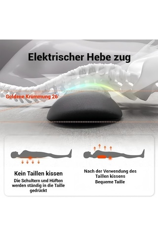 2026 Spine Flow Sırt Masajı, Isıtmalı, Titreşimli Ve Çekişli Ergo Pur Sırt, Ergopur 3 Bölgeli Ergoflow Derin Masaj Cihazı, Yorgunluğu Giderir Uzay Grisi, Usb