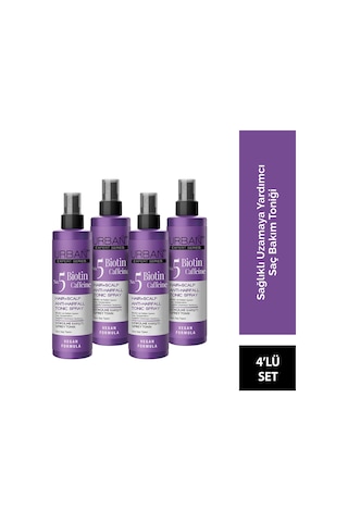 Urban Care Expert Biotin & Kafein Dökülme Karşıtı Sprey Tonik 4 x 200 ML