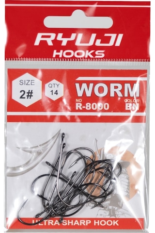 Ryuji R-8000 Worm Black Nickel İğne 3-0 3-0