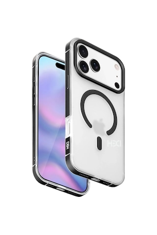 Apple Uyumlu iPhone 17 Pro Max Hbc-394 Himalayas Magsafe Kapak - Siyah